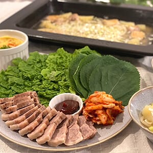 お家で簡単韓国料理！（タッカルクッス・ポッサム・ケランチム）